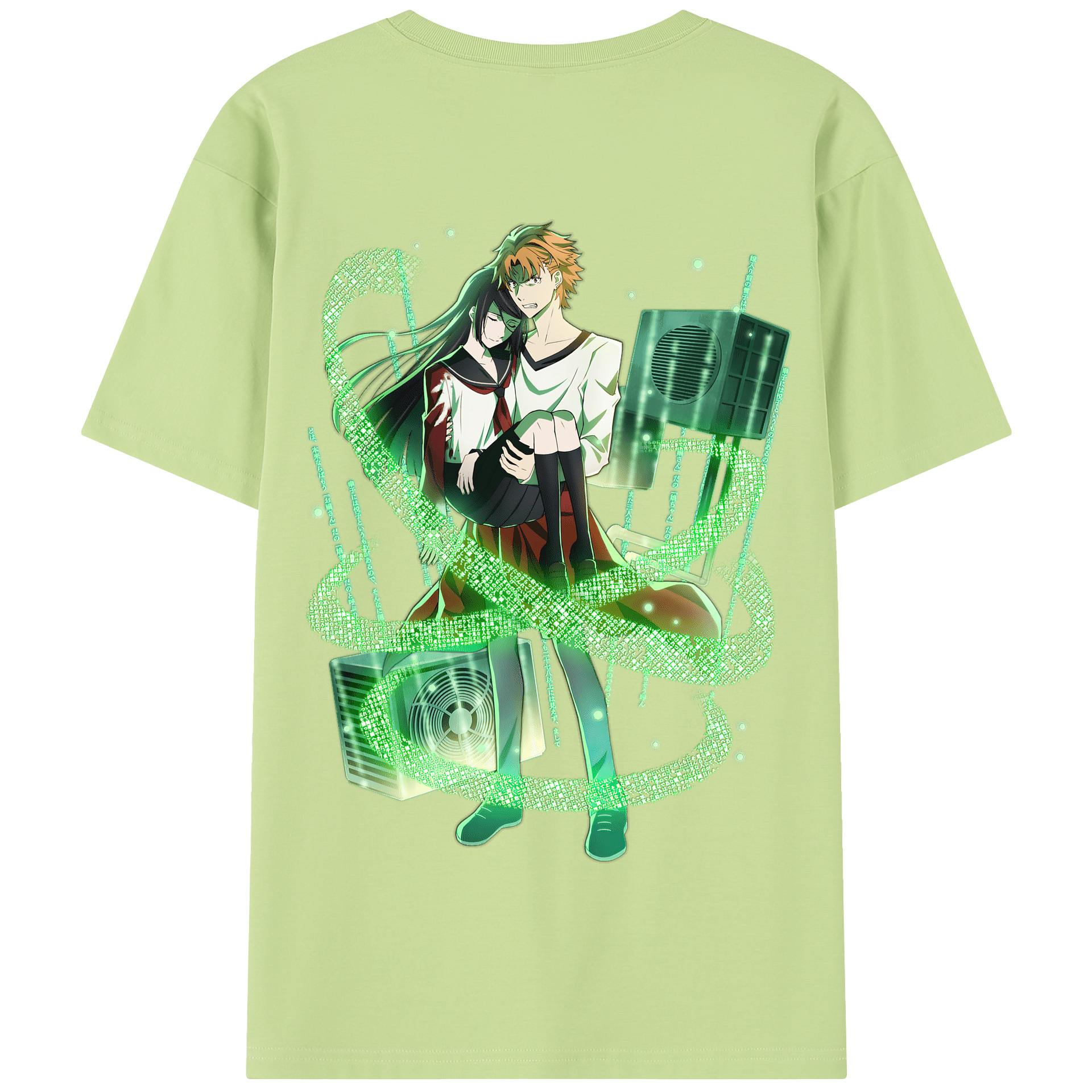 （画像用） 文豪ストレイドッグス Bungo Stray Dogs 綿100％半袖Tシャツ（背面プリント）